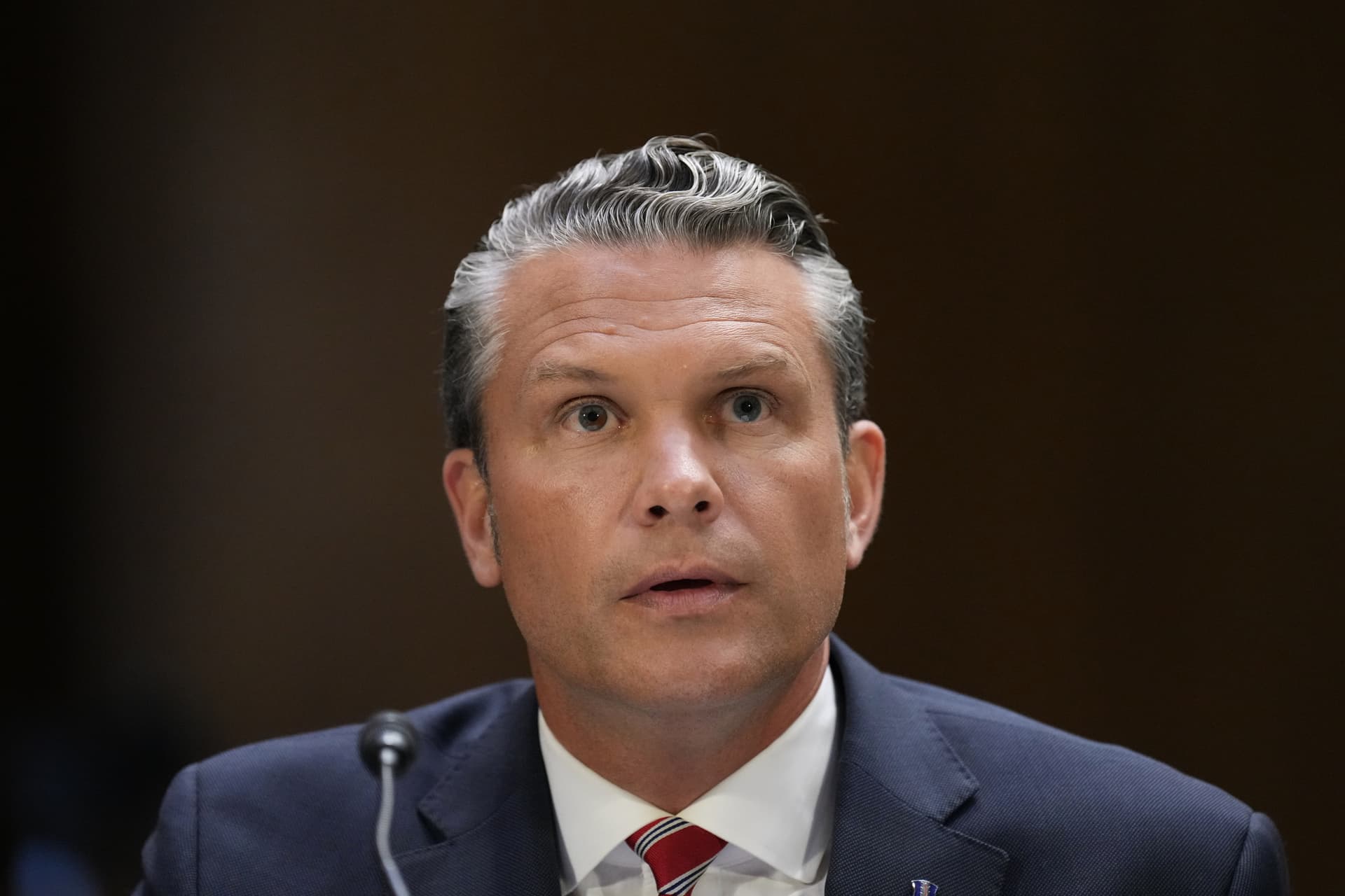 AP/Jacquelyn Martin Secretary Pete Hegseth testifies at a Senate Appropriations Committee hearing, on July 21, 2026.