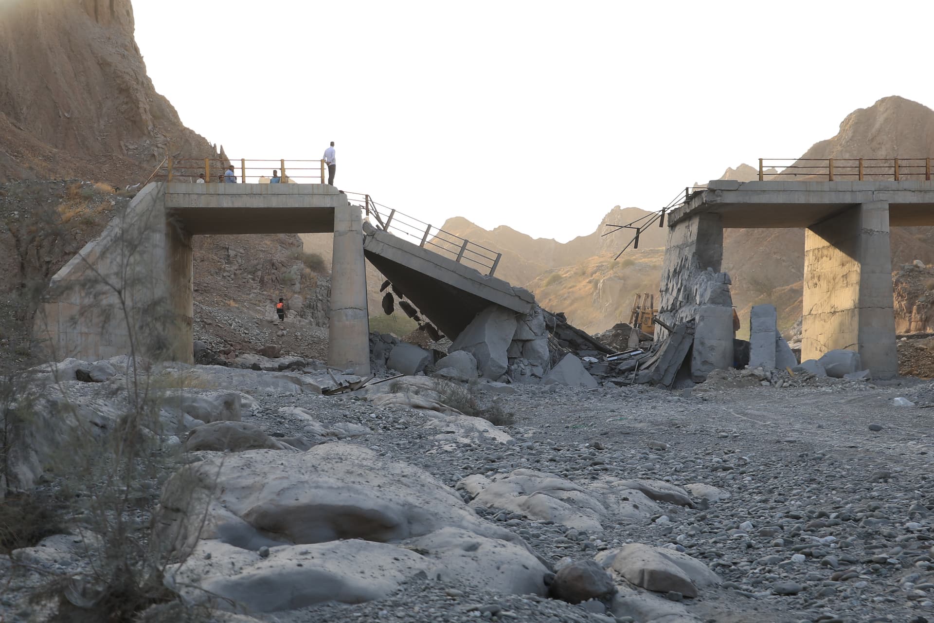 Amirhosein Khorgooi/Iranian Students' News Agency via AP A bridge destroyed after a strike in Hormozgan province, southern Iran, July 18, 2026.
