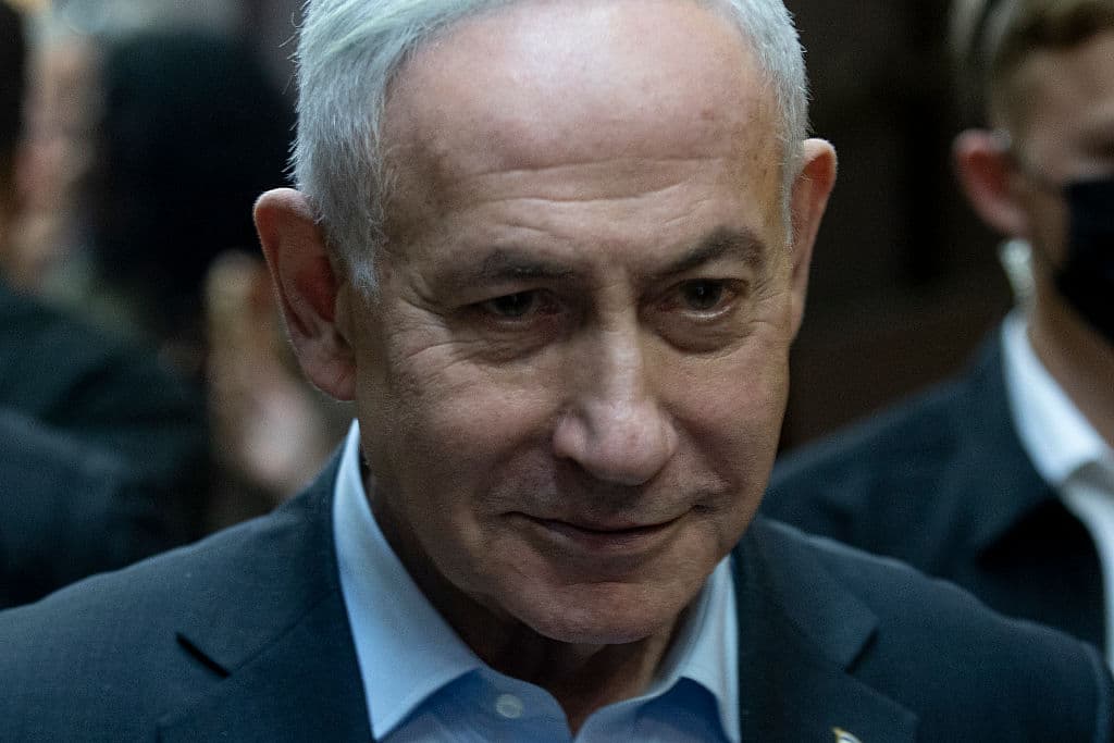 Amir Levy/Getty Images Prime Minister Benjamin Netanyahu on August 24, 2026 at Tel Aviv, Israel.