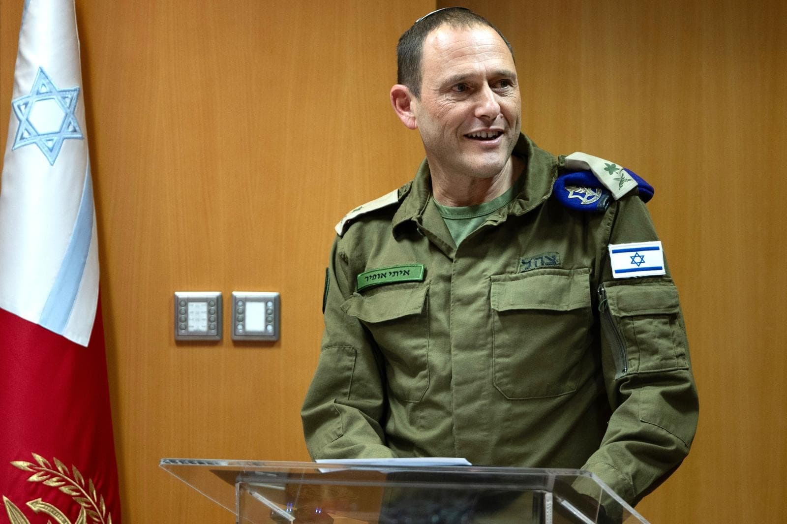 IDF via Wikimedia Commons The IDF’s top attorney, Major General Itay Offir, in November 2025.