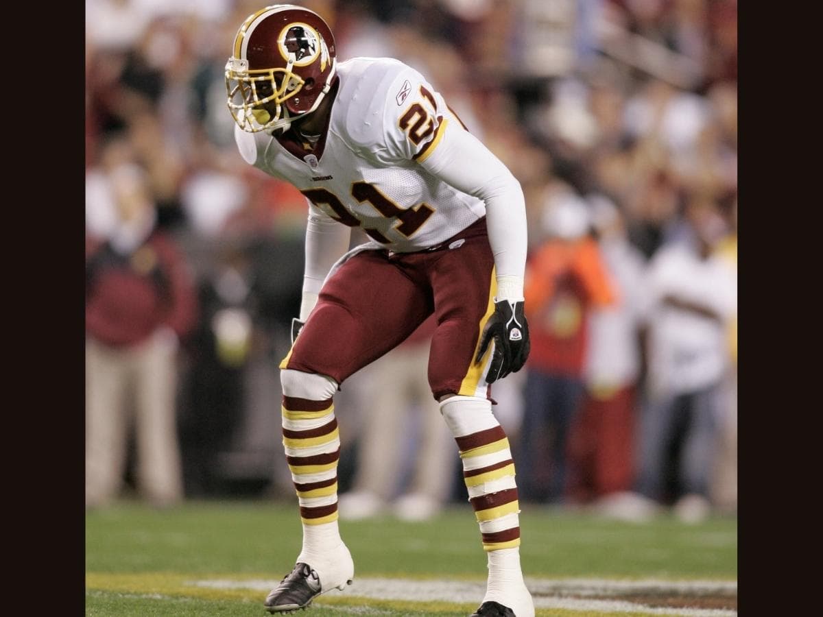 Washington Commanders via X Sean Taylor’s retired No. 21 replica jersey featuring the Redskins name on the front and 75th anniversary patch is on sale in the Commanders' merchandise store for a limited time.