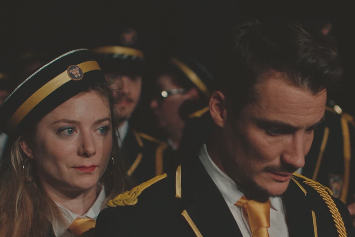 Courtesy of Greenwich Entertainment Sarah Suco and Pierre Lottin in ’The Marching Band.’