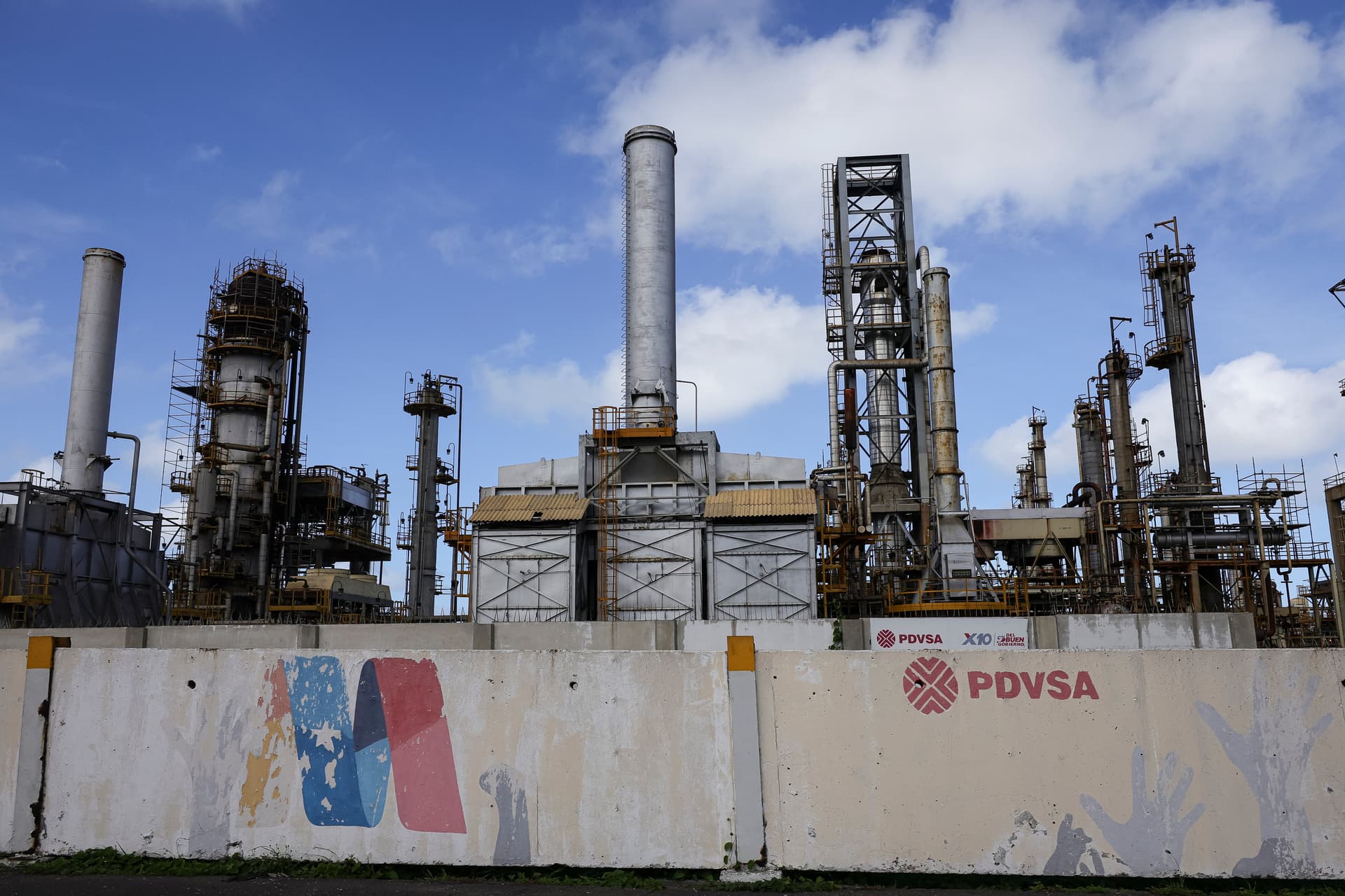 Jesus Vargas/Getty Images Venezuela’s 'El Palito' oil refinery is seen at Puerto Cabello, Venezuela, on December 18, 2025.