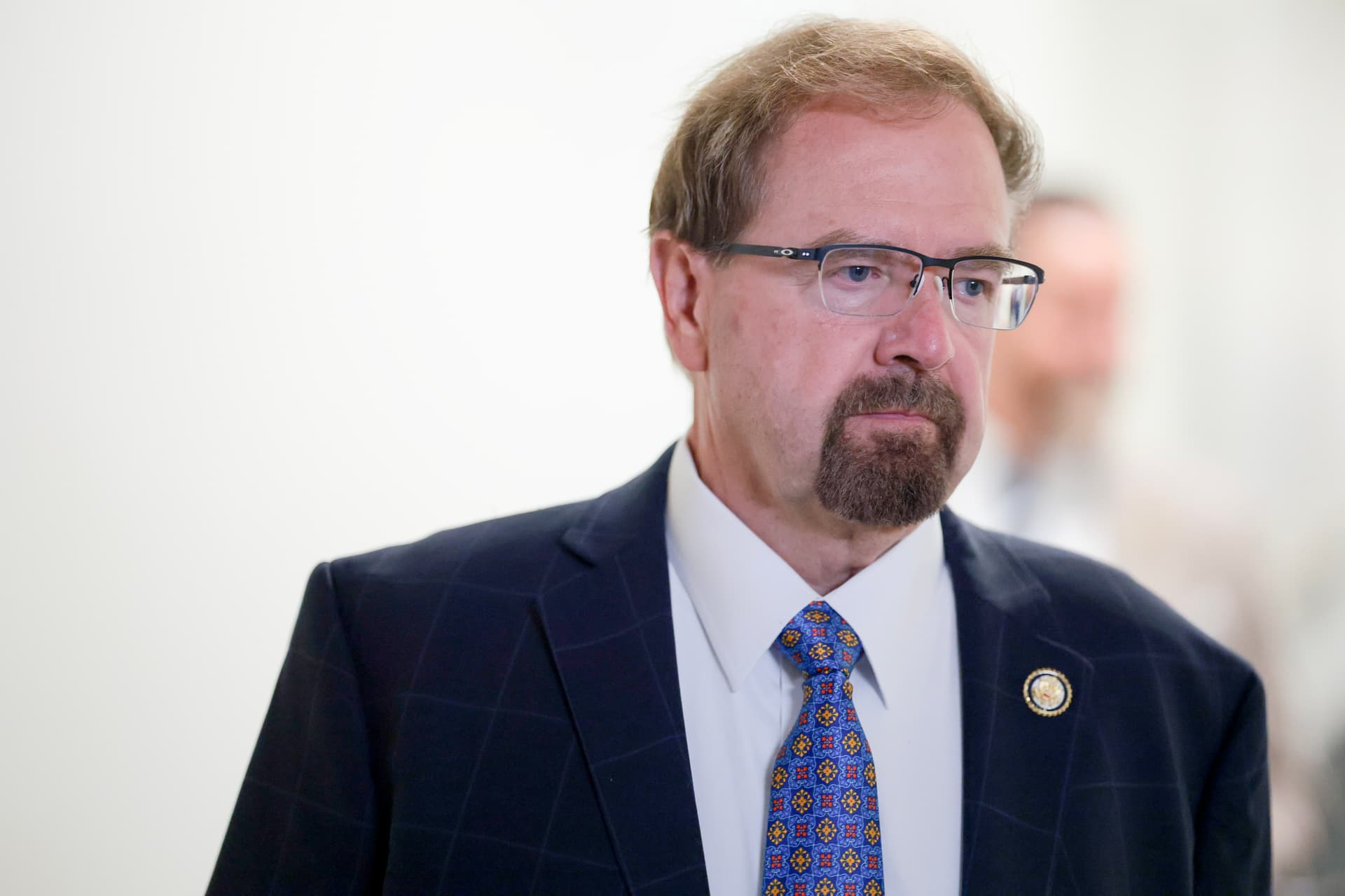 Anna Moneymaker/Getty Images Congressman Chuck Edwards of North Carolina departs from a House Republican Conference meeting in the U.S. Capitol Building on July 21, 2026, at Washington, D.C.