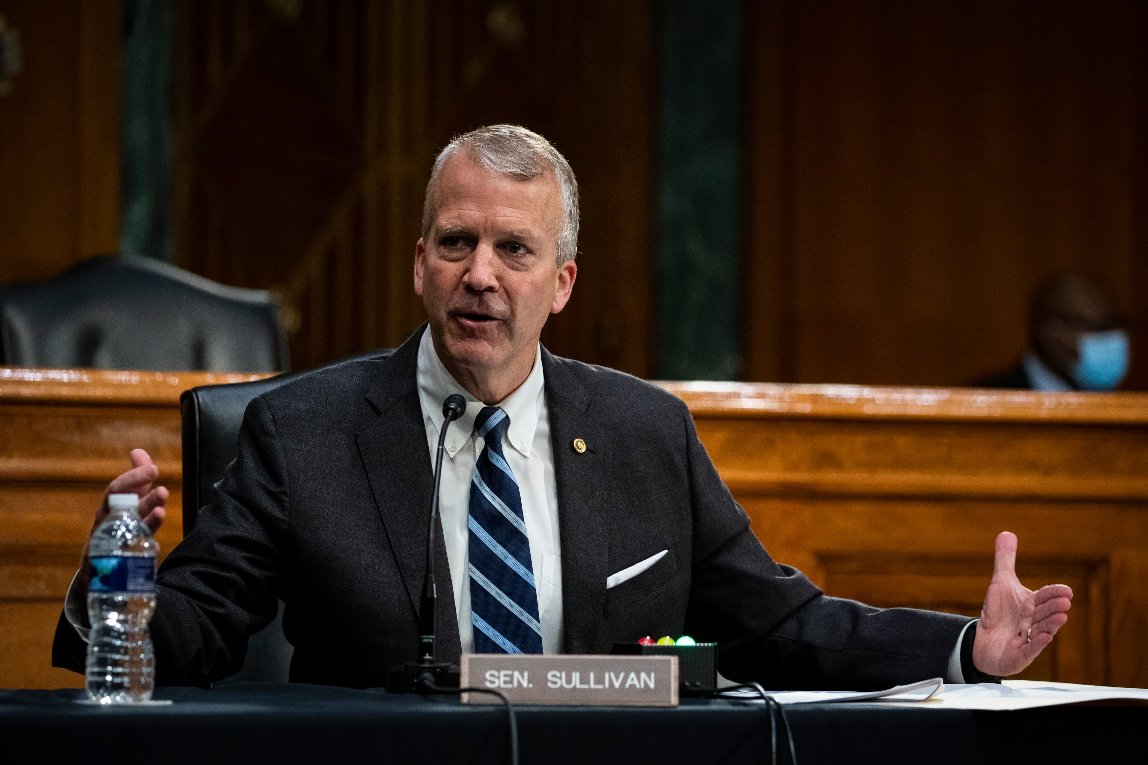 Senator Daniel Scott Sullivan of Alaska on May 20, 2020 on Capitol Hill. Senator Daniel Scott Sullivan of Alaska on May 20, 2020 on Capitol Hill.