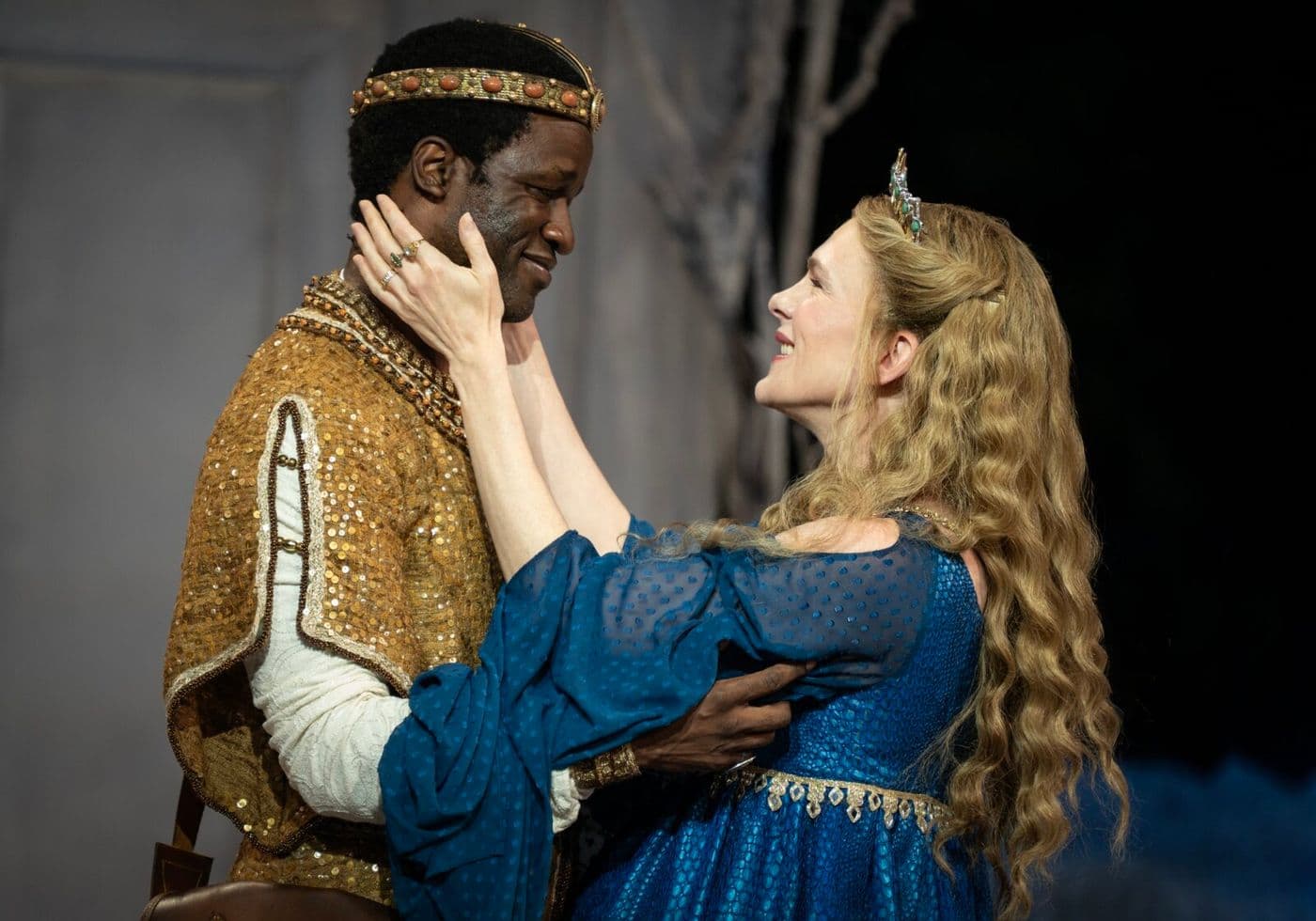 Joan Marcus Gilbert Owuor and Lily Rabe in 'The Winter's Tale.'