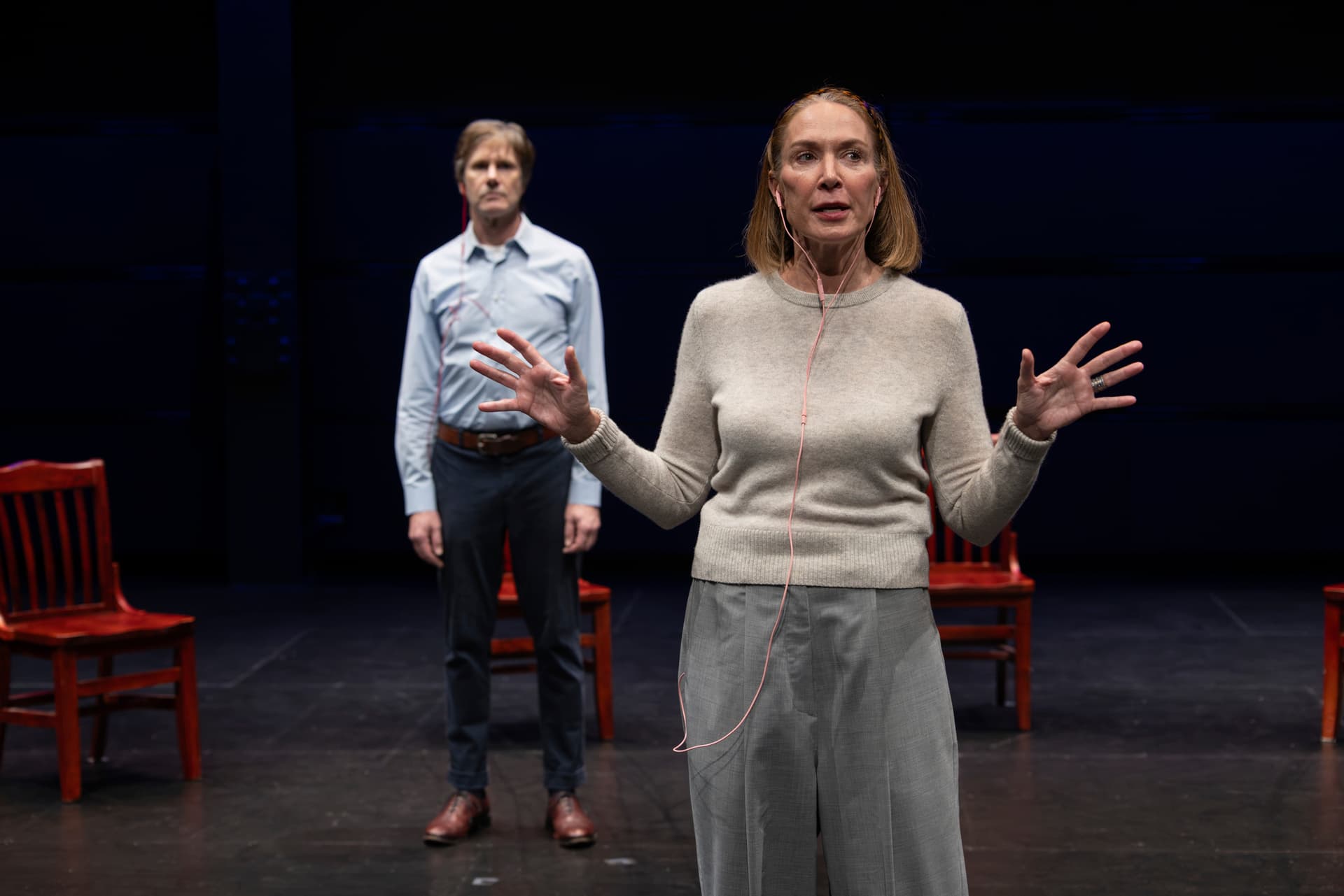 Rebecca Smeyne Josh Hamilton and Elizabeth Marvel in 'The Ford/Hill Project.'