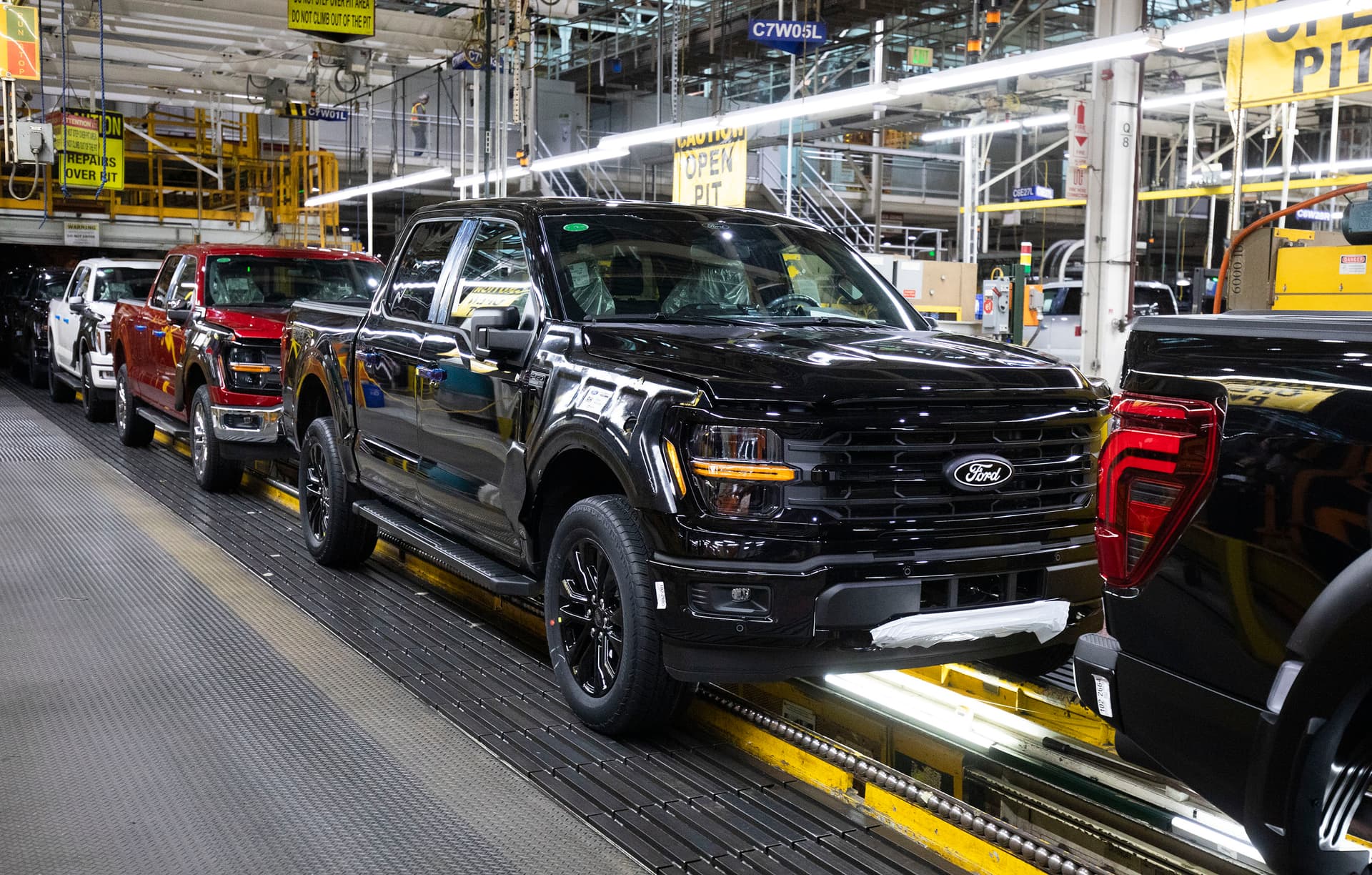 Photo by Bill Pugliano/Getty Images The Ford F-150 truck at the Dearborn plant in Michigan.