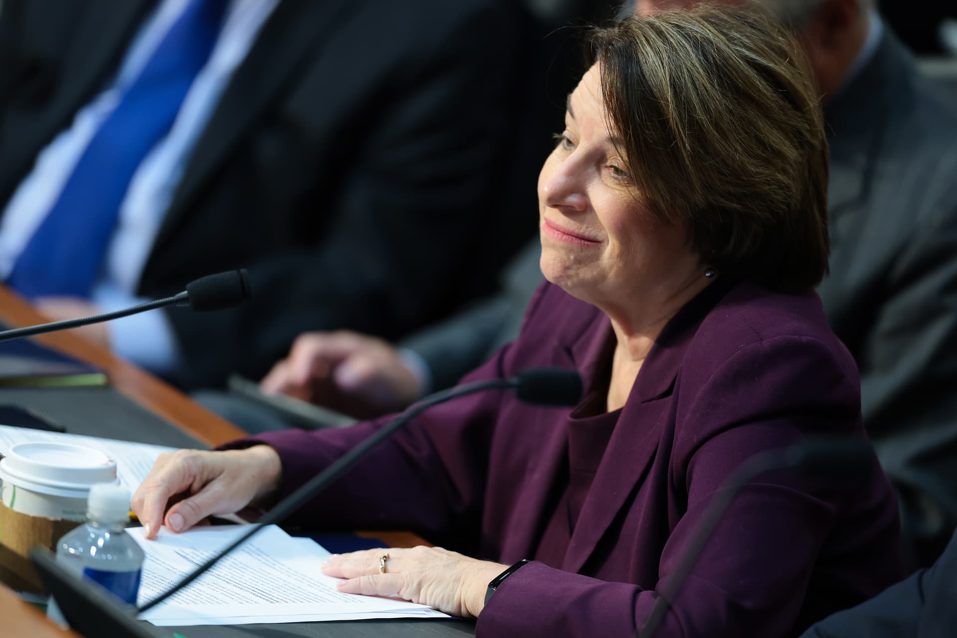 Anna Moneymaker/Getty Images Senator Amy Klobuchar on Capitol Hill on August 4, 2026.