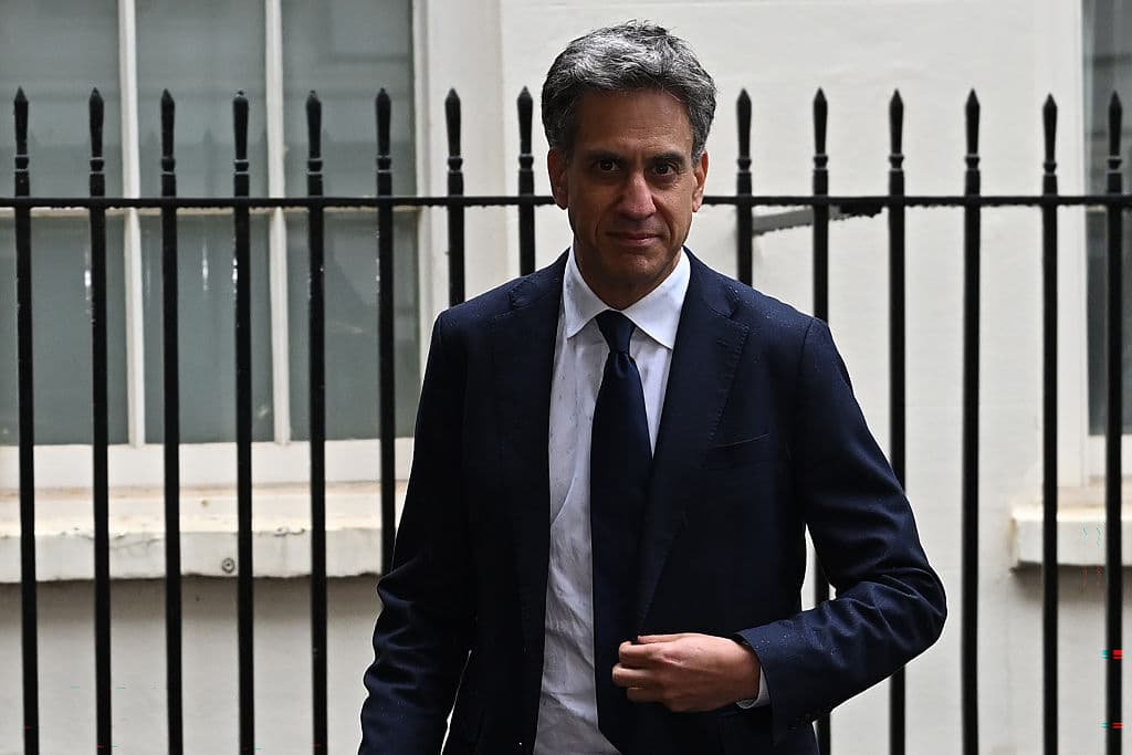 Leon Neal/Getty Images Foreign Secretary Ed Miliband on September 08, 2026 at London, England.