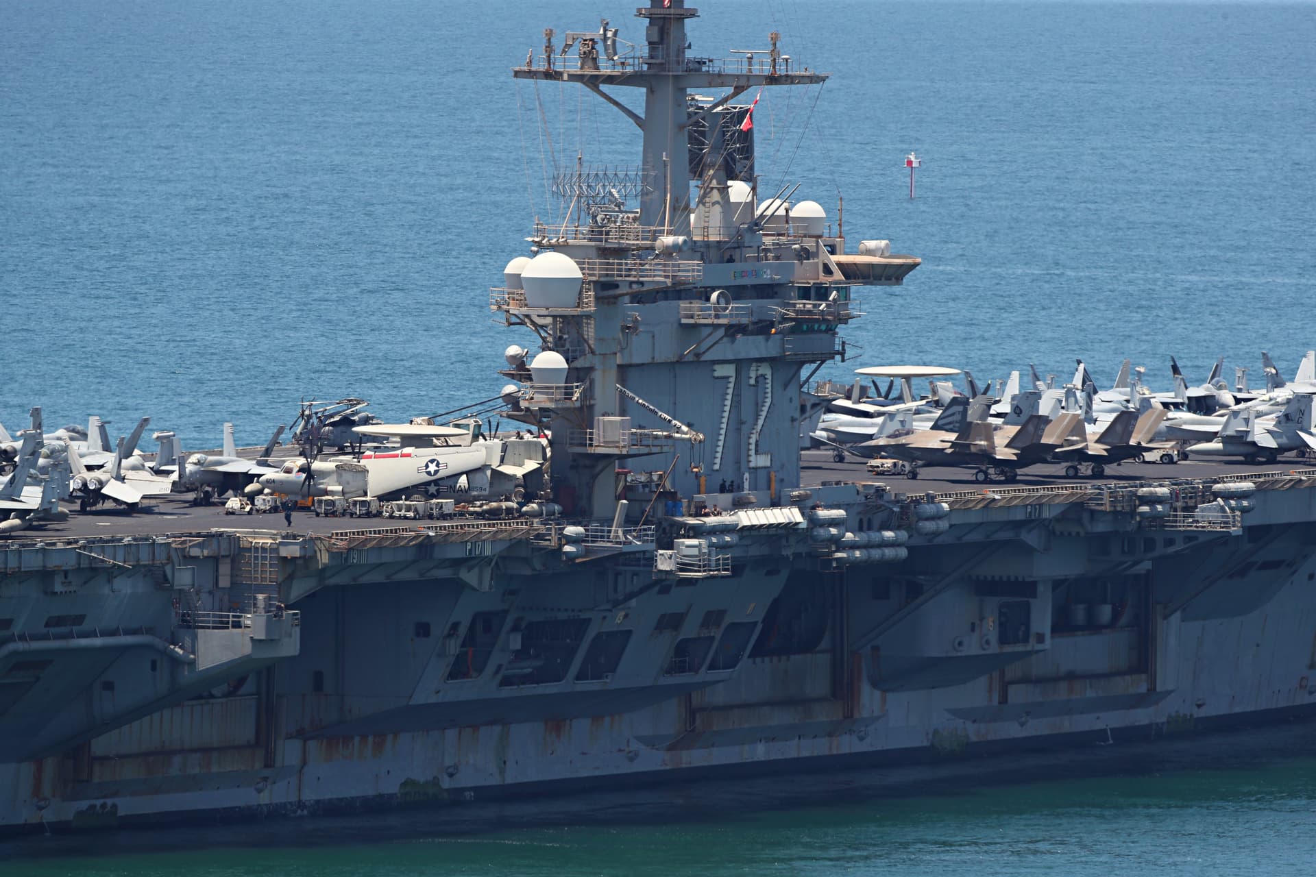 Thananuwat Srirasant/Getty Images USS Abraham Lincoln departs Laem Chabang Port on September 6, 2026 at Si Racha, Thailand.