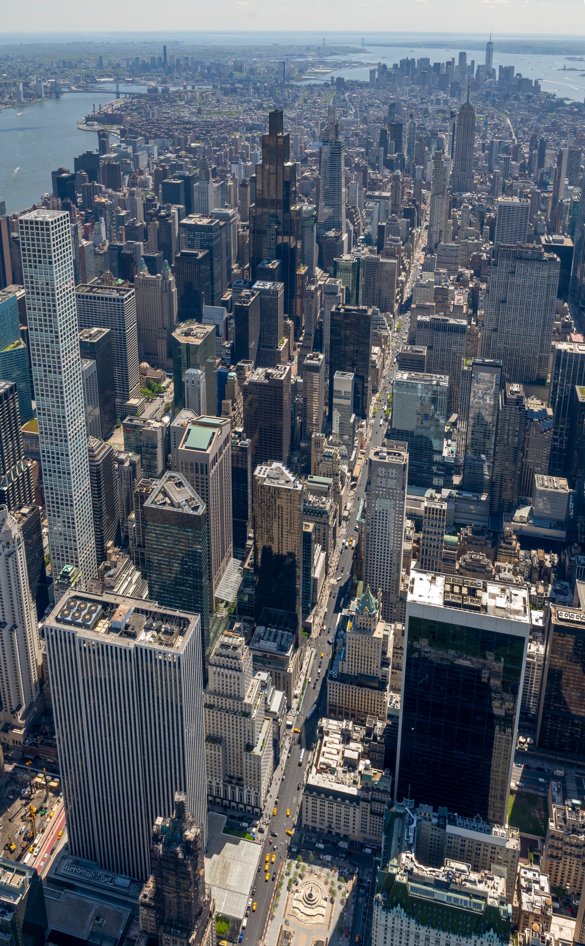 C. Taylor Crothers/Getty Images An aerial view of Park Avenue looking south toward lower Manhattan taken on May 1, 2026 at New York City.