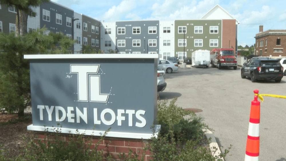 Via X The Tyden Lofts apartment complex, where ricin was discovered, is seen at Hastings, Michigan, on September 11, 2026.