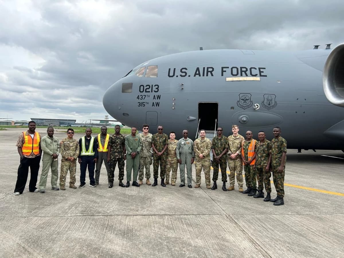 U.S. African Command via X A U.S. Air Force C-17 delivers equipment to the Nigerian Air Force Africom announced on September 10, 2026. The equipment is part of a foreign military sales agreement that furthers the U.S.-Nigerian partnership and was aimed at aiding Nigeria’s efforts to counter terrorism in the region.