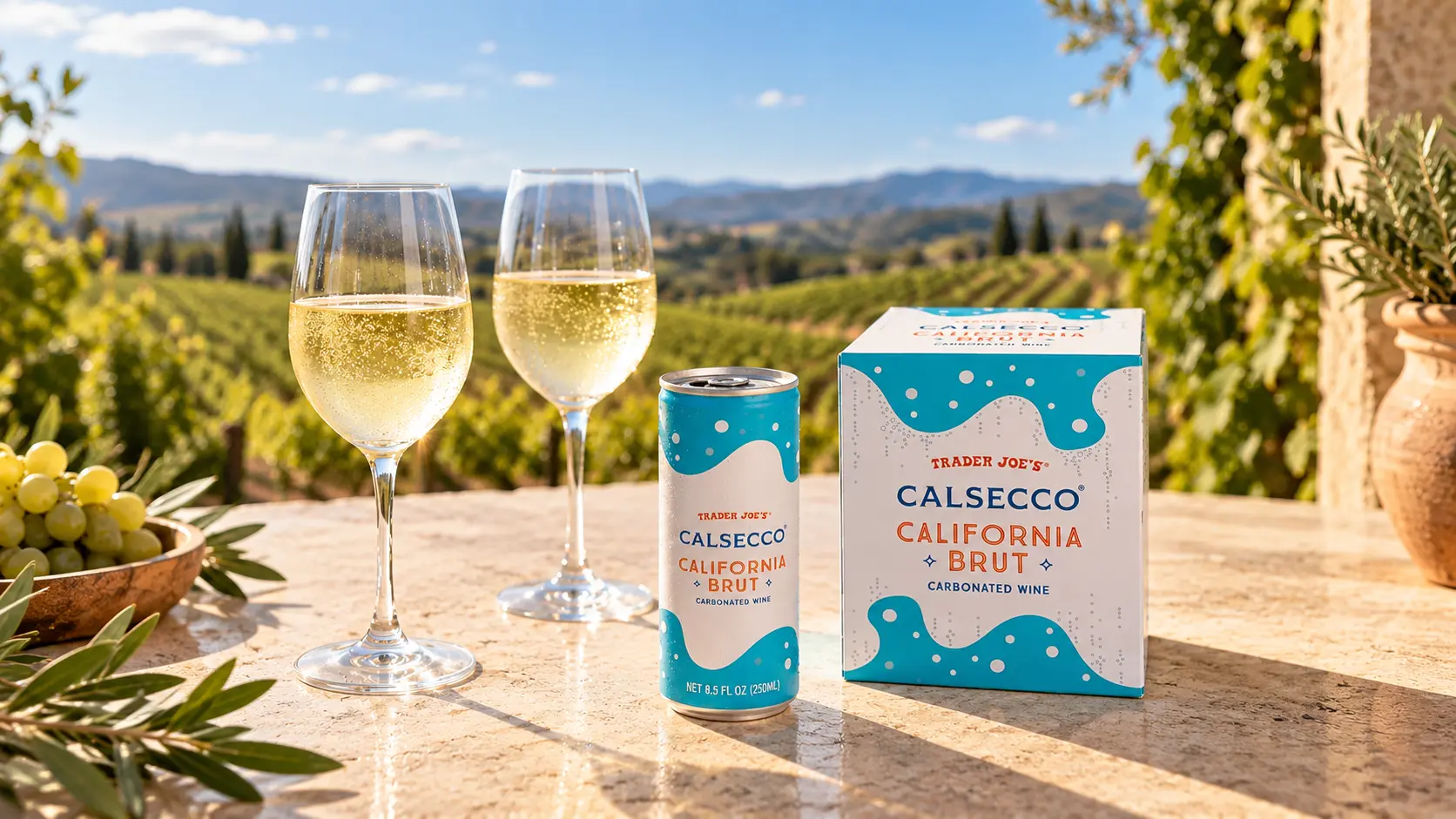 Calhoun & Company Trader Joe's CALSECCO Carbonated Brut.
