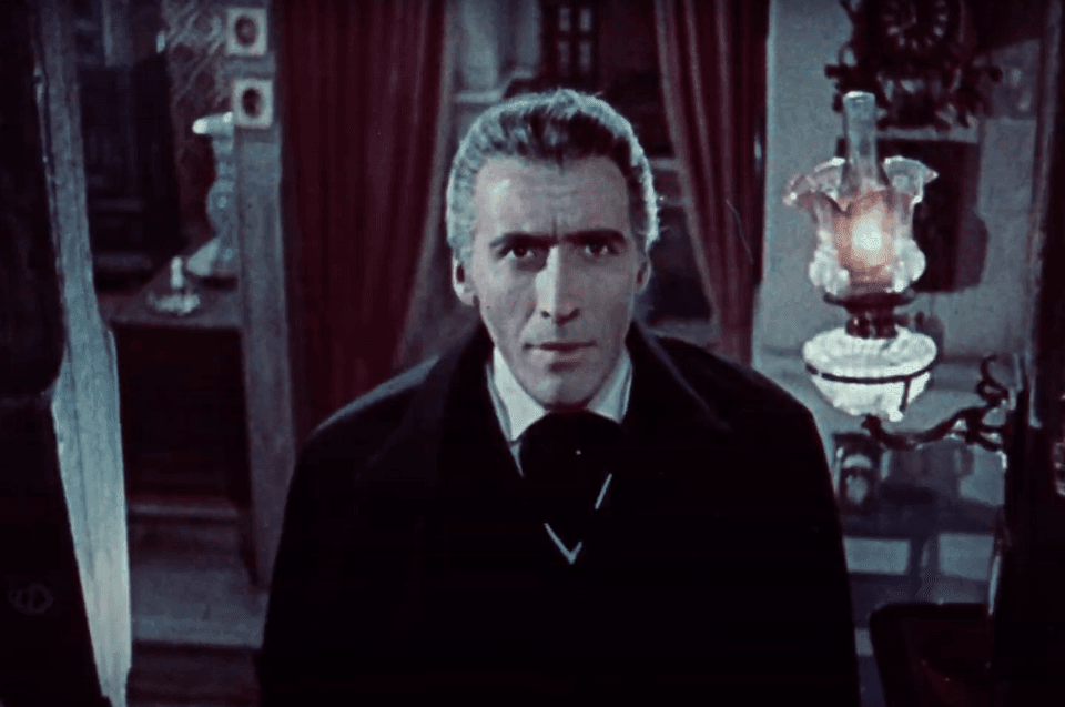 Wikimedia Commons Christopher Lee in 'The Horror of Dracula,' 1958,