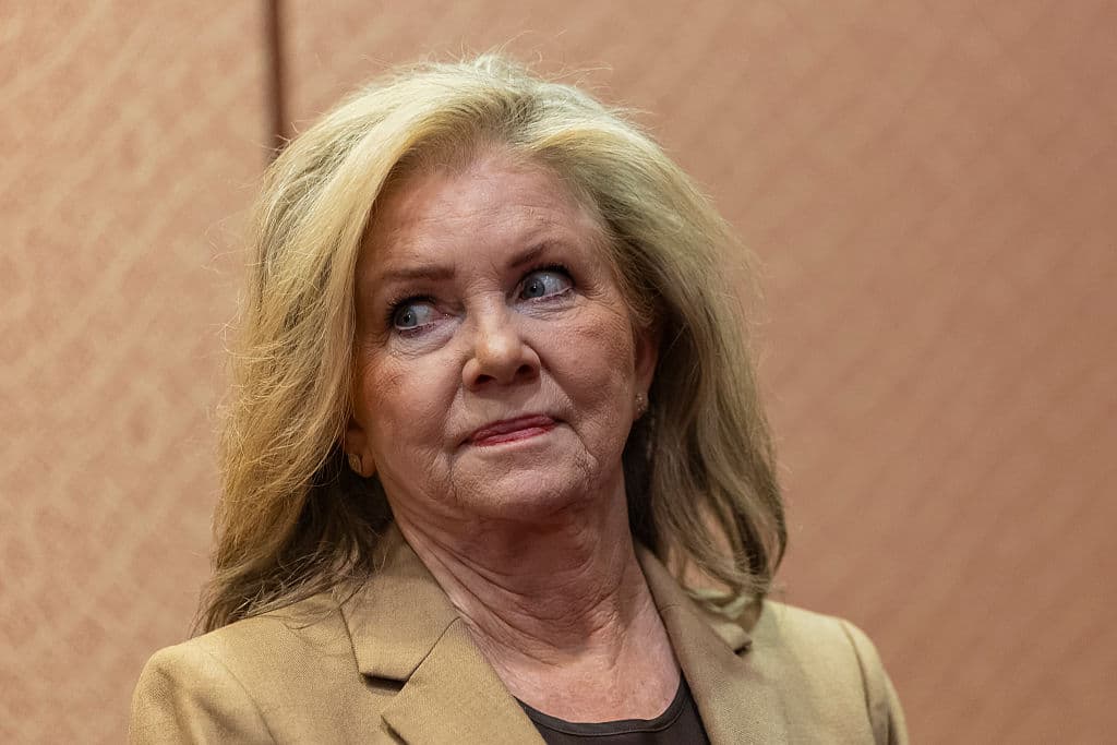 Senator Marsha Blackburn on September 23, 2026 at Washington, DC. Senator Marsha Blackburn on September 23, 2026 at Washington, DC.