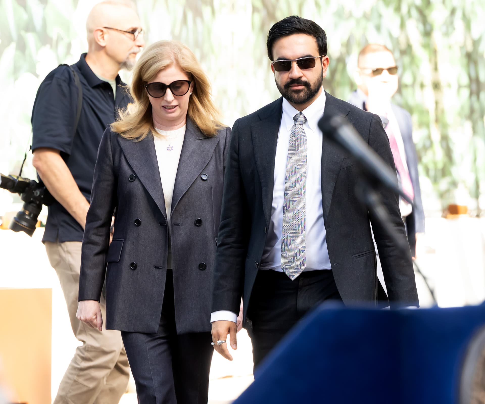Janet Mayer/Bauer-Griffin/GC Images. New York City Police Commissioner Jessica Tisch and New York City Mayor Zohran Mamdani.