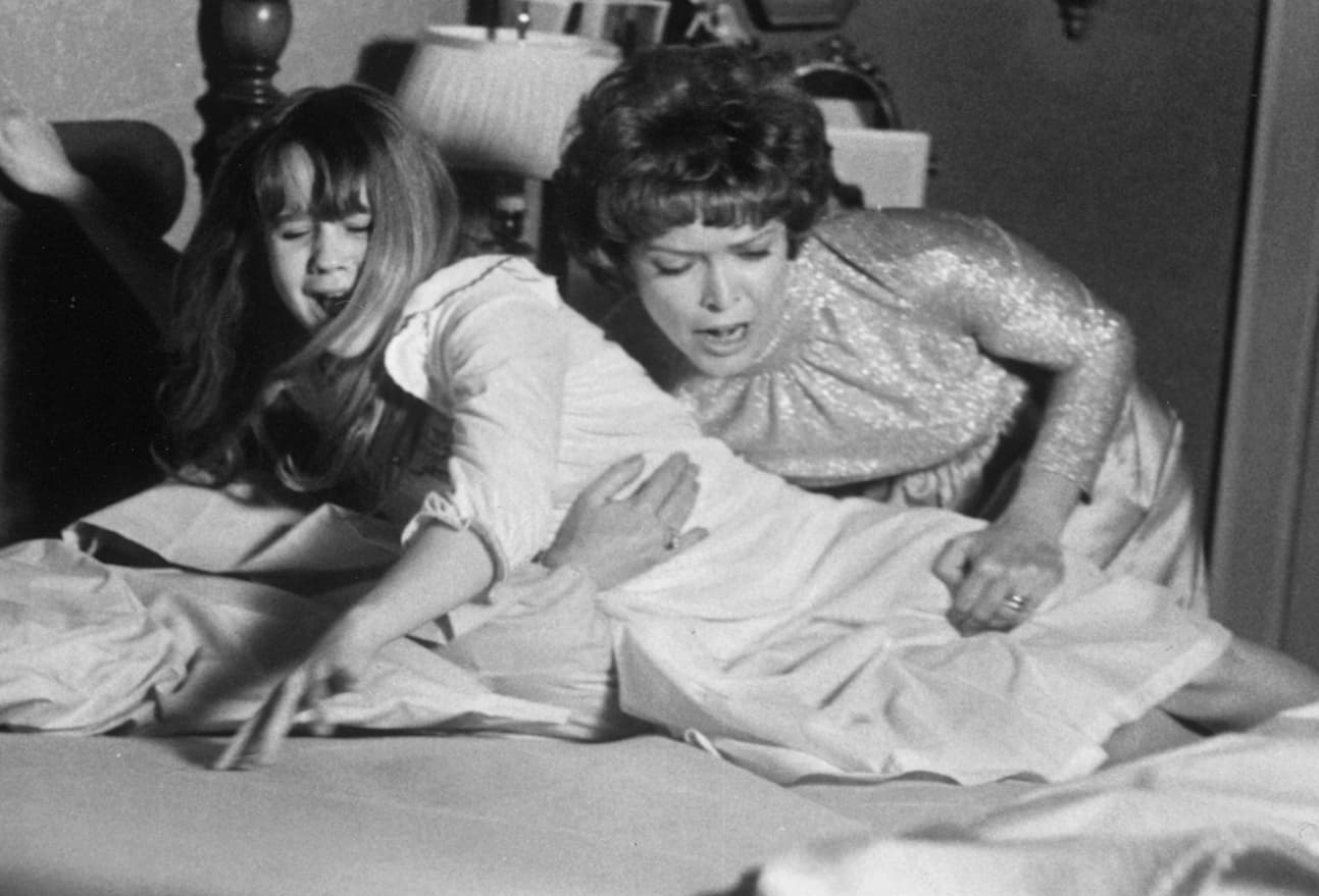 Wikimedia Commons Linda Blair and Ellen Burstyn in 'The Exorcist,' 1973.