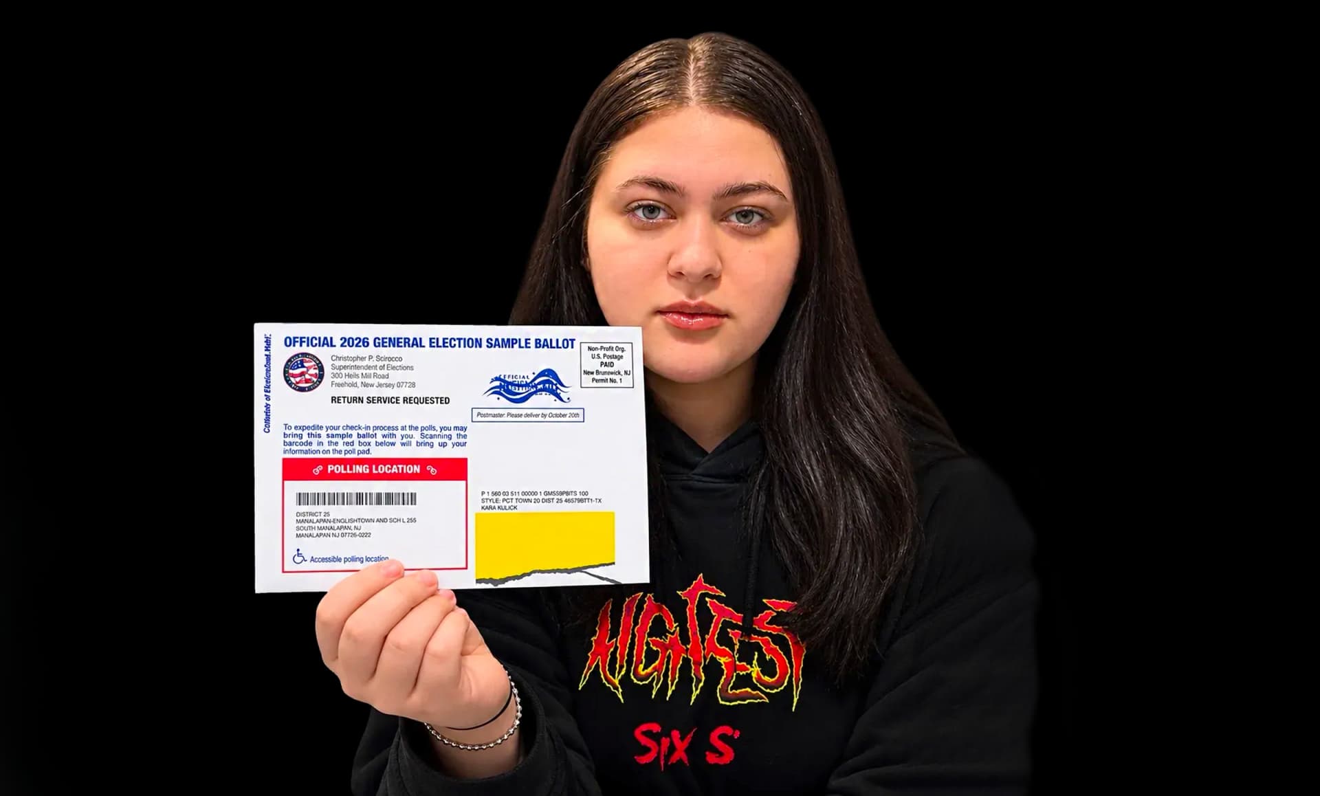 Via Ilaria Giugliano Ilaria Giugliano tells the Sun that she has been registered to vote despite only holding a green card.