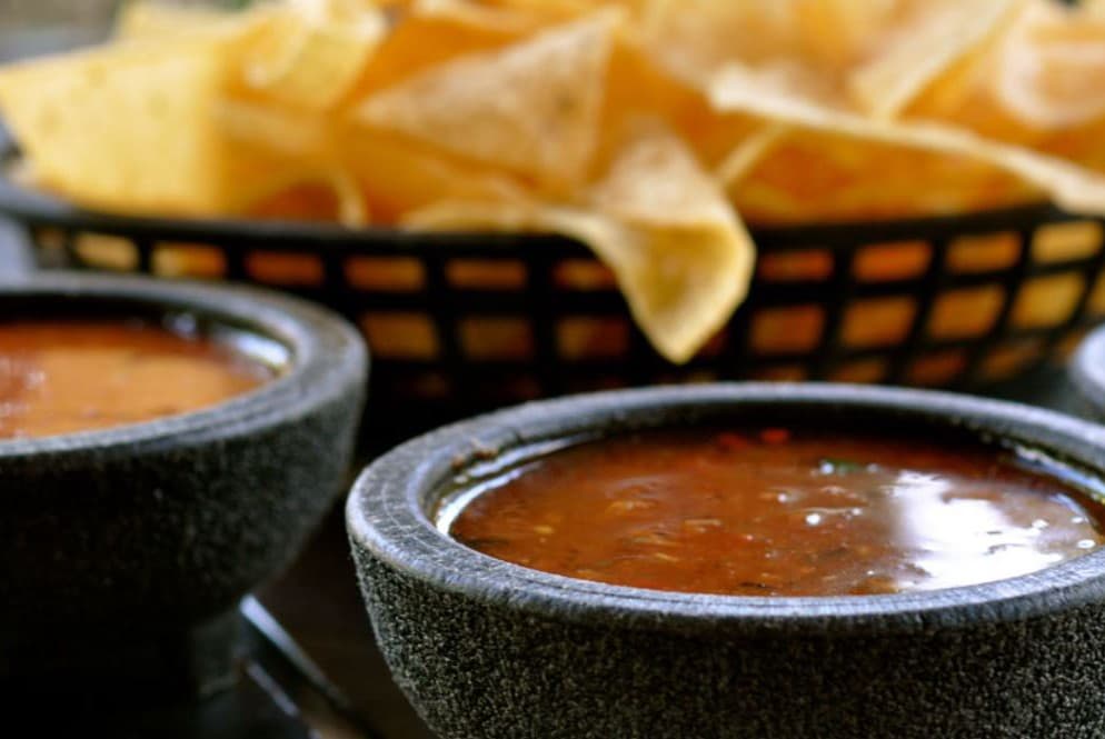 Via X Chips and salsa, a Tex-Mex staple, are shown in a promotional photo for Molina’s Restaurant at Houston, Texas.