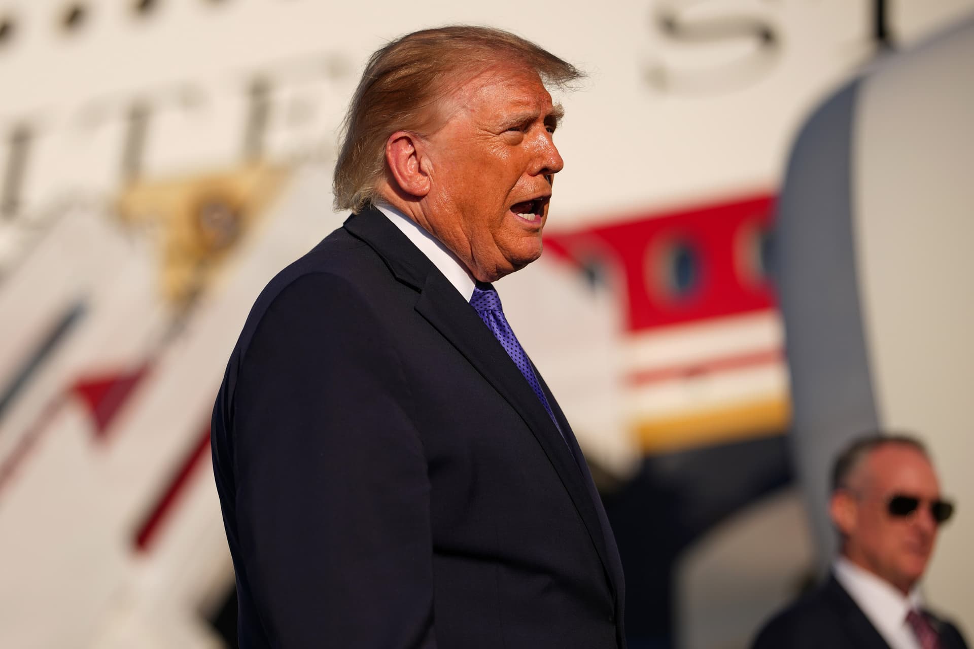 Andrew Harnik/Getty Images President Trump at Joint Base Andrews, Maryland, on October 29, 2026.